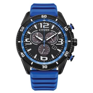 Reloj Citizen Hombre Eco-Drive. Silicona Azul AT2586-05E