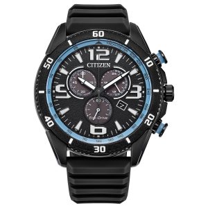 Reloj Citizen Hombre Eco-Drive. Silicona Negro AT2587-02E
