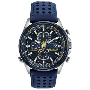 Reloj Citizen Hombre Sport Luxury. Cuero Azul AT8020-03L