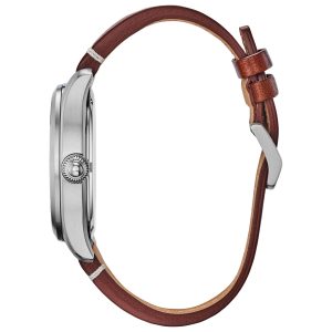 Reloj Citizen Hombre Garrison. Cuero Café BM6838-17L