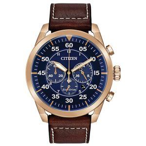 Reloj Citizen Hombre Weekender. Cuero Café CA4213-18L