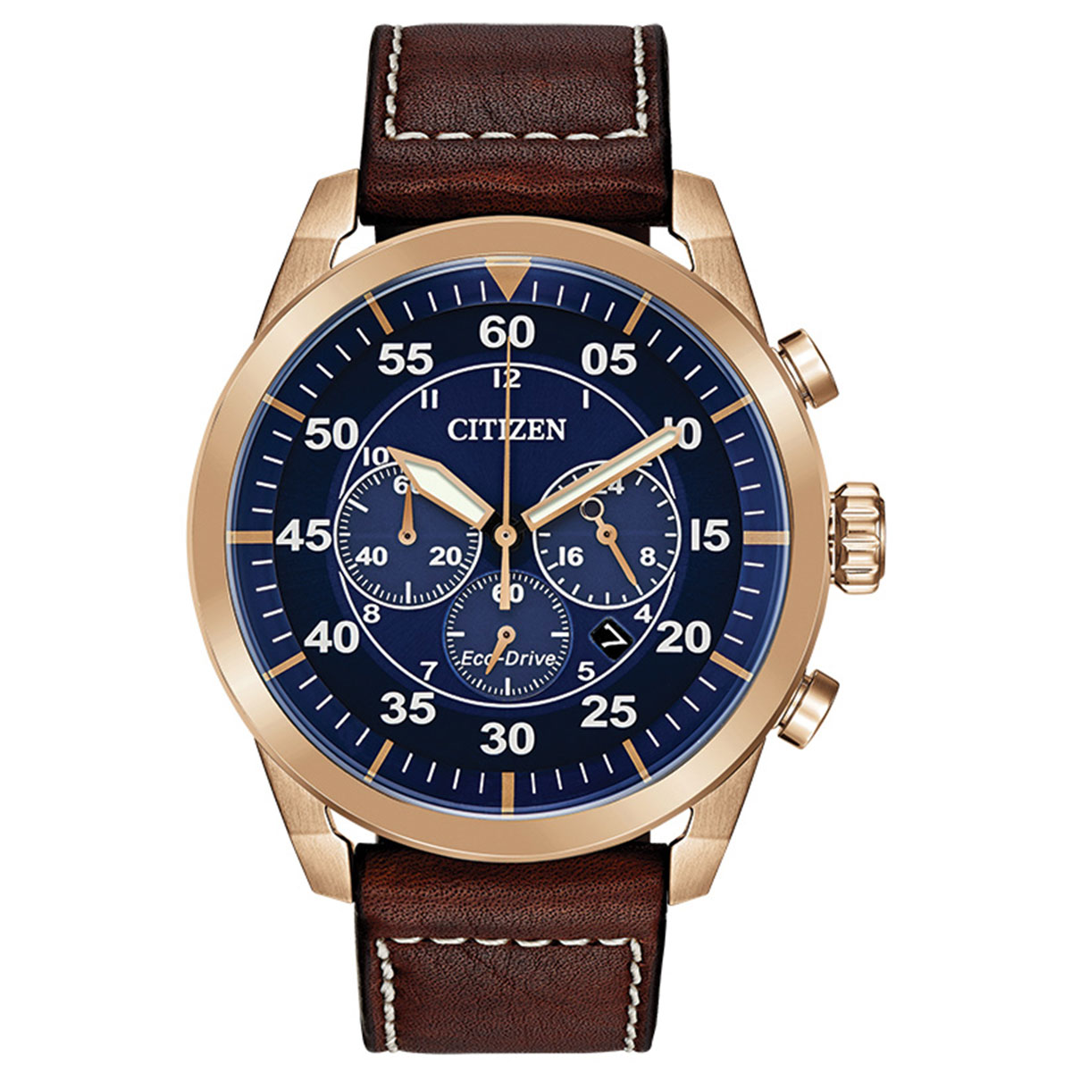 Reloj Citizen Hombre Weekender. Cuero Café CA4213-18L
