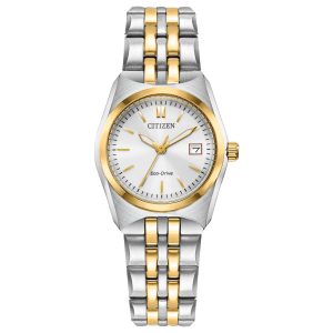 Reloj Citizen Mujer Dress Classic Eco. Acero Inoxidable Plateado EW2299-50A