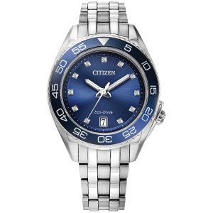 Reloj Citizen Mujer Carson. Acero Inoxidable Plateado FE6160-57L