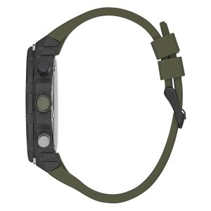 Reloj Guess Hombre Exposure. Silicona Verde GW0325G2