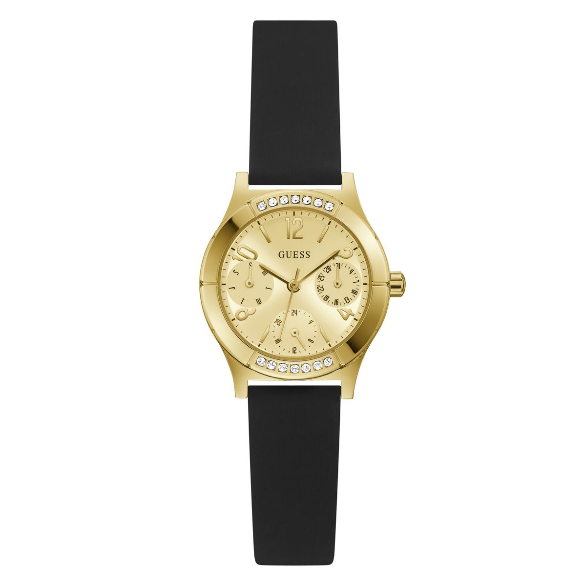 Reloj Guess Mujer Piper. Silicona Negro GW0451L1
