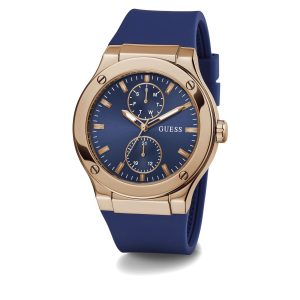 Reloj Guess Hombre Jet. Silicona Azul GW0491G4