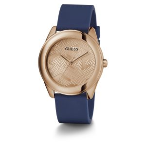 Reloj Guess Mujer Cubed. Silicona Azul GW0665L2