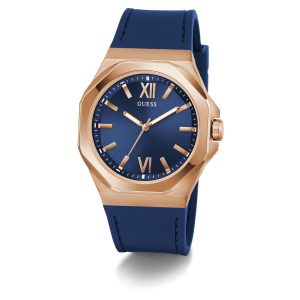 Reloj Guess Hombre Emperor. Silicona Azul GW0850G3