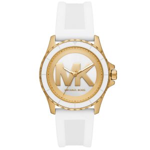 Reloj Michael Kors Mujer Everest Oversize. Silicona Blanco MK7535