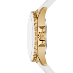 Reloj Michael Kors Mujer Everest Oversize. Silicona Blanco MK7535