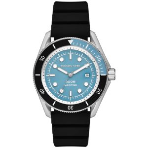 Reloj Michael Kors Hombre Maritime. Silicona Negro MK9167