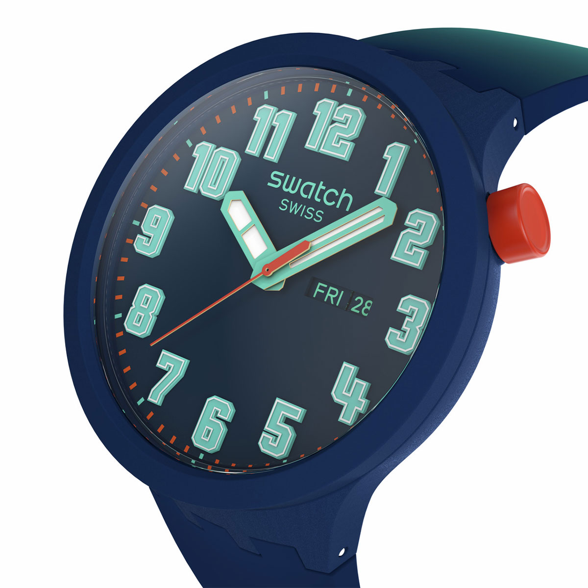 Reloj Swatch Unisex Essentially Bold. Silicona Azul SB01N700 - Imagen 2