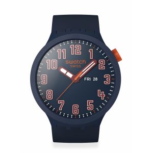 Reloj Swatch Unisex Essentially Confident. Silicona Azul SB01S700