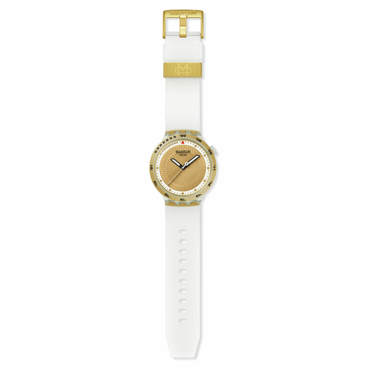 Reloj Swatch Unisex G-Turn. Silicona Blanco SB05K105 - Imagen 3