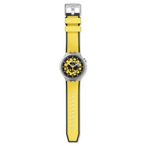 Reloj Swatch Unisex Bolden Yellow. Caucho Amarillo SB07S109