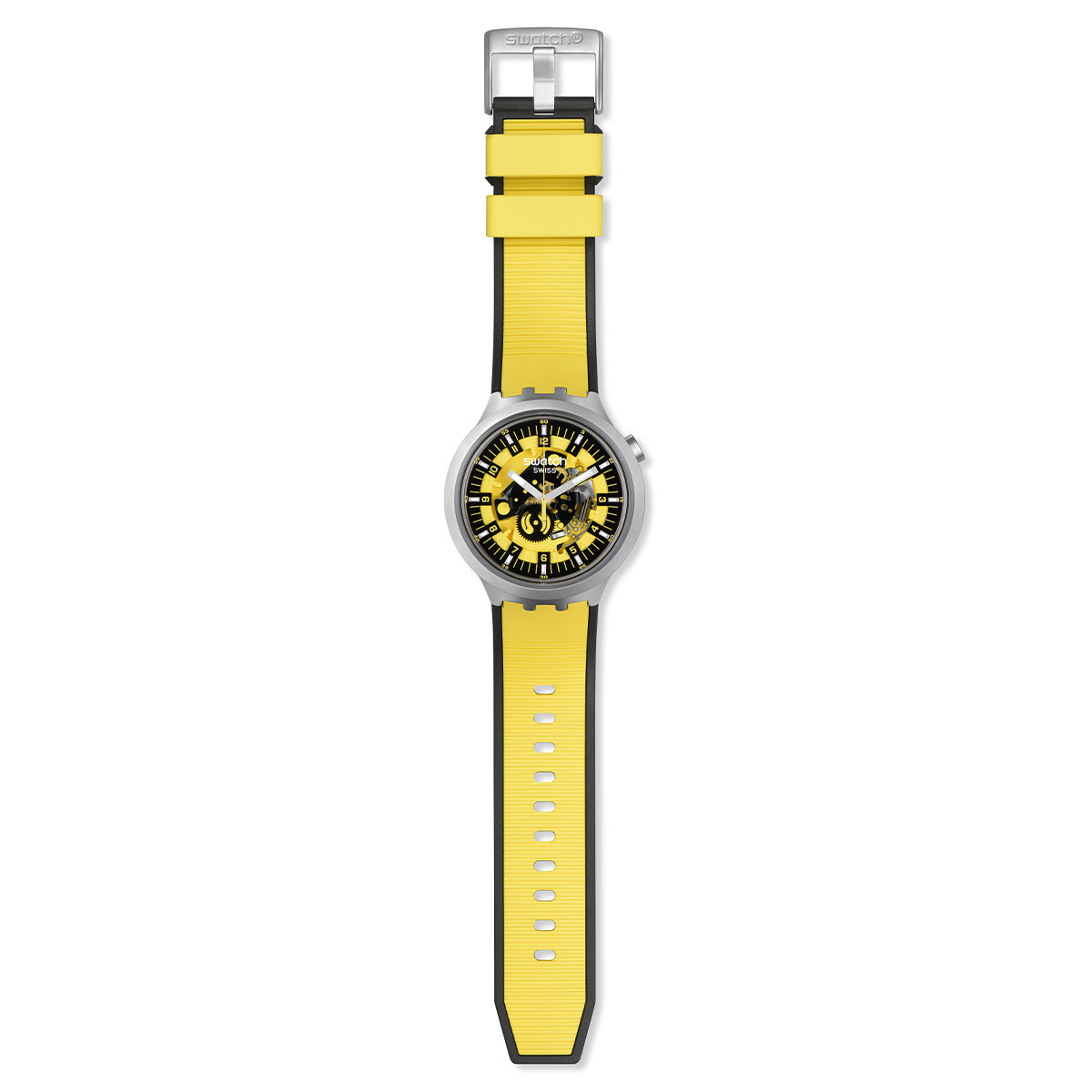 Reloj Swatch Unisex Bolden Yellow. Caucho Amarillo SB07S109 - Imagen 2