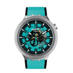 Reloj Swatch Unisex Mint Trim. Caucho Verde SB07S111