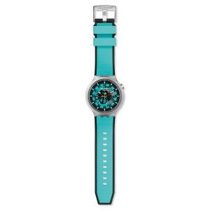 Reloj Swatch Unisex Mint Trim. Caucho Verde SB07S111