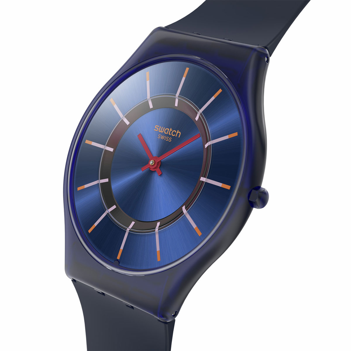 Reloj Swatch Unisex Very Jazzy Berry. Silicona Azul SS08N117 - Imagen 2