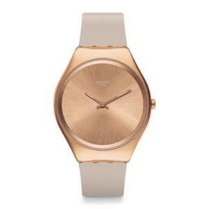 Reloj Swatch Unisex Skinrosee. Silicona Rosa SYXG101