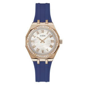 Reloj Guess Mujer Desire. Silicona Azul GW0872L3