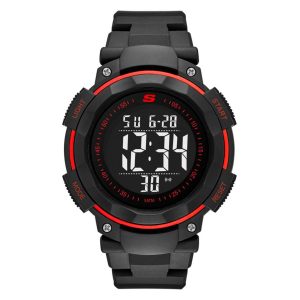 Reloj Skechers Hombre Ruhland. Silicona Negro SR1022