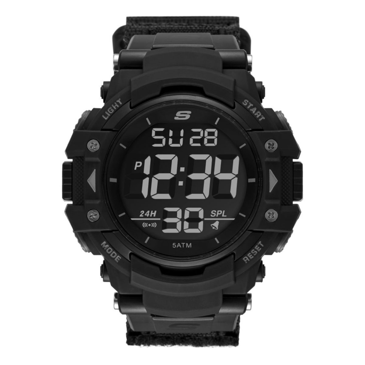 Reloj Skechers Hombre Keats. Silicona Negro SR1037