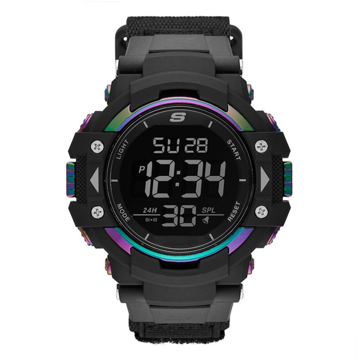 Reloj Skechers Hombre Keats. Nailon Negro SR1118