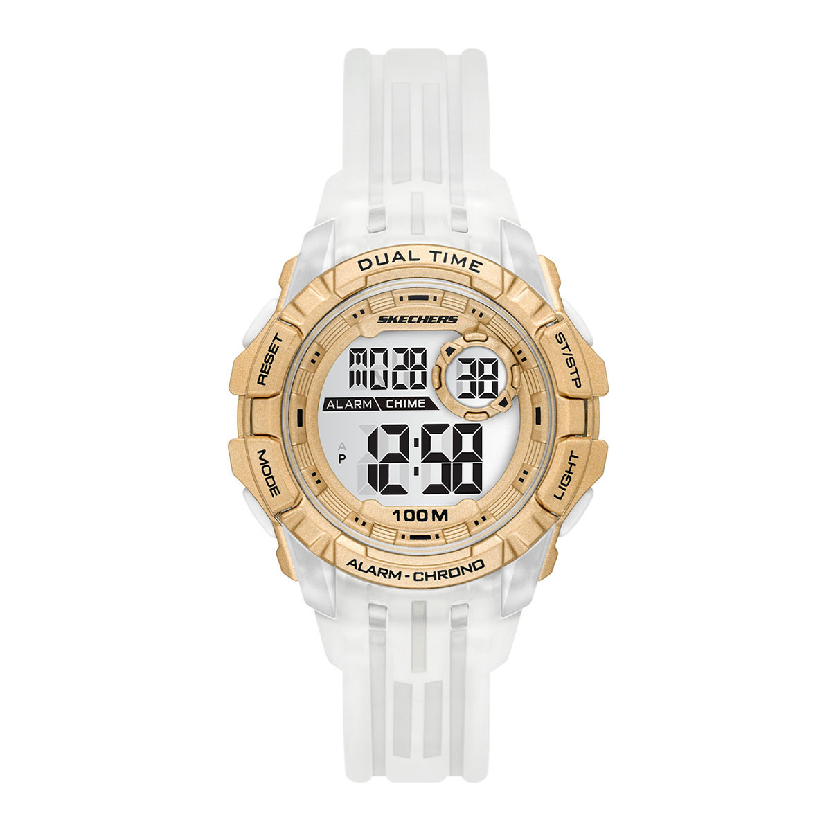 Reloj Skechers Mujer Sunnyglen. Poliuretano Transparente SR2143