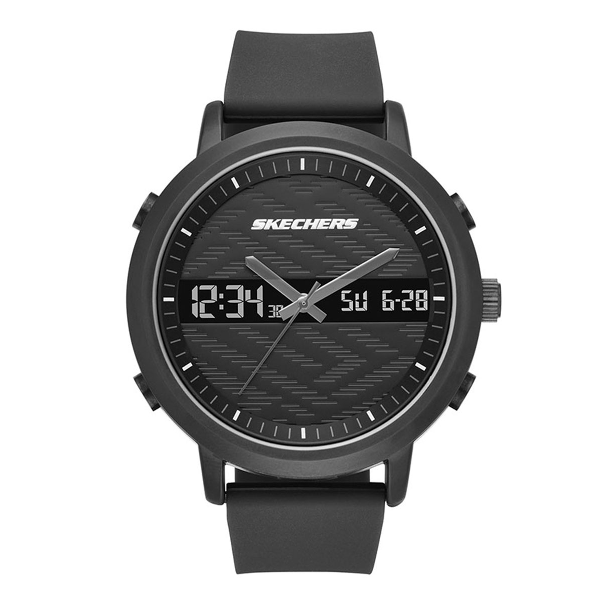 Reloj Skechers Hombre Lawndale. Silicona Negro SR5071