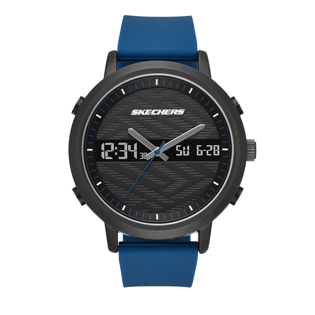 Reloj Skechers Hombre Lawndale. Silicona Azul SR5072