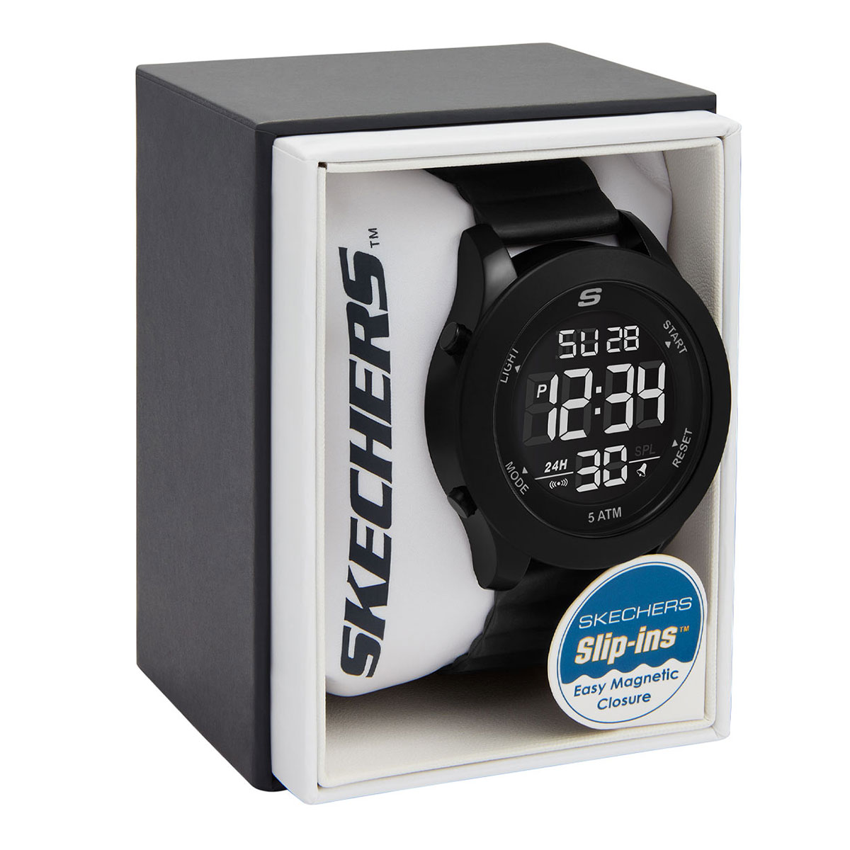 Reloj Skechers Hombre Slip-Ins Rosencrans. Policarbonato Negro SR5224 - Imagen 4