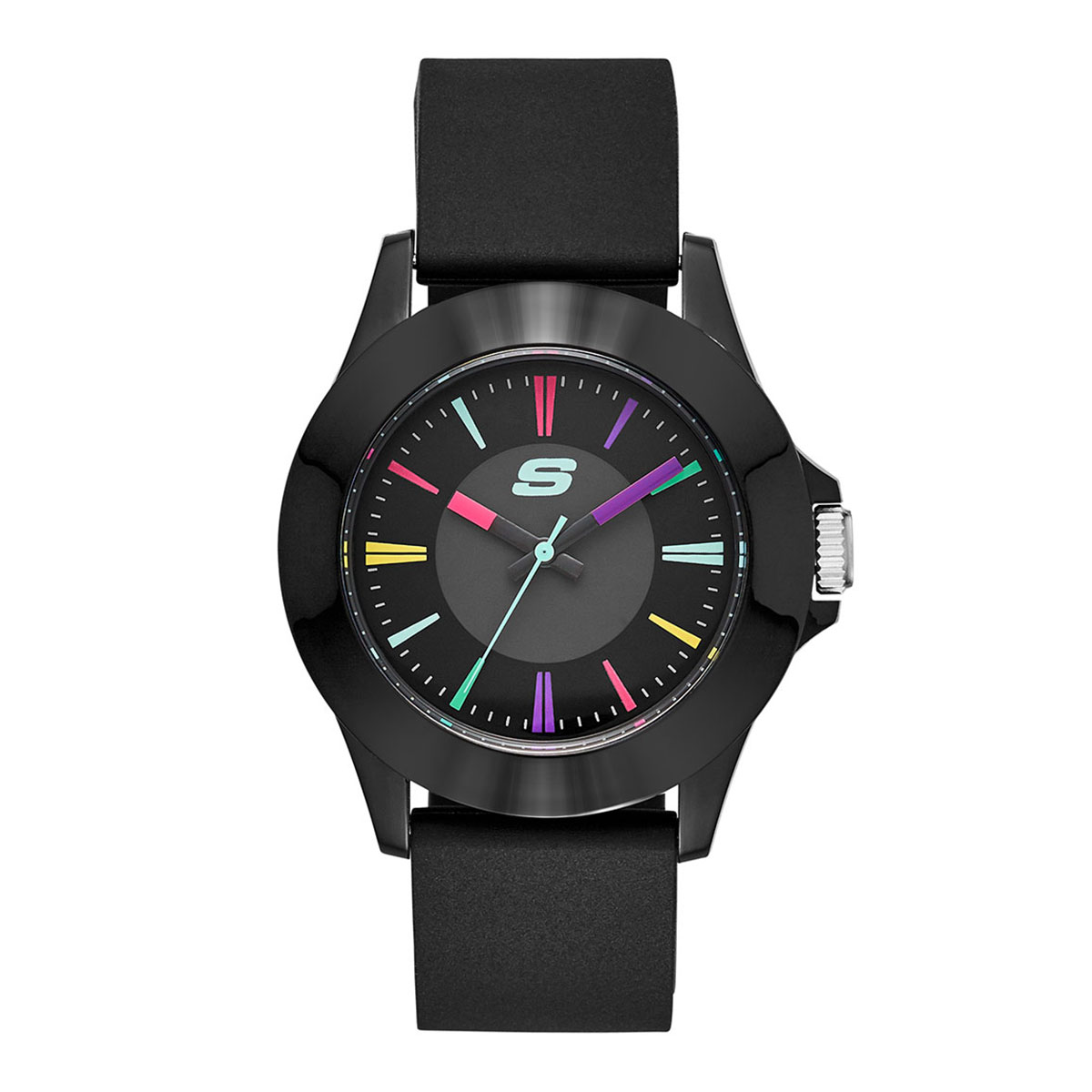 Reloj Skechers Mujer Rosencrans. Silicona Negro SR6079