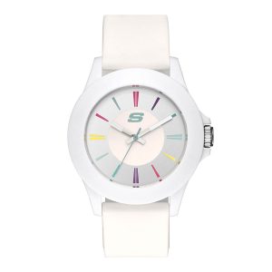 Reloj Skechers Mujer Rosencrans. Silicona Blanco SR6080