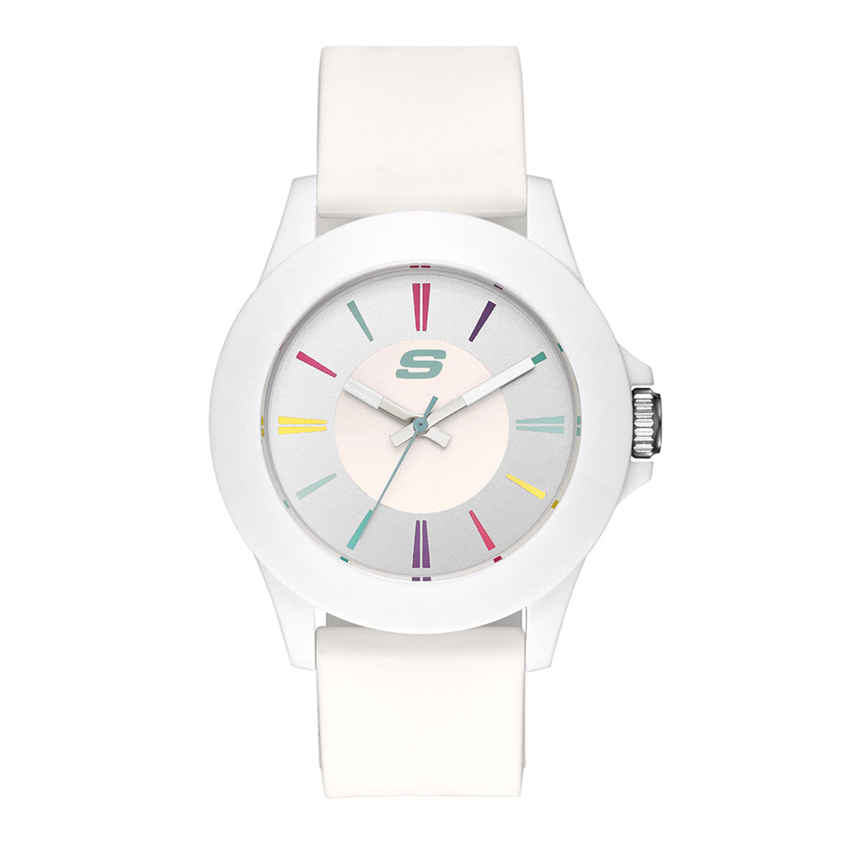 Reloj Skechers Mujer Rosencrans. Silicona Blanco SR6080