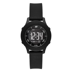 Reloj Skechers Mujer Rosencrans. Silicona Negro SR6141