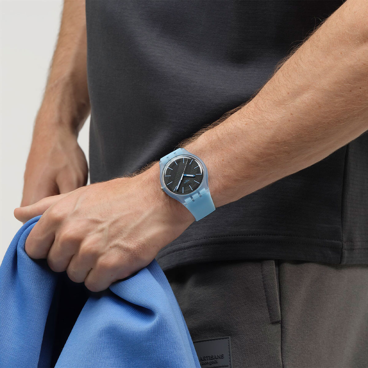 Reloj Swatch Unisex Blue Moves. Silicona Azul SO29L101 - Imagen 4