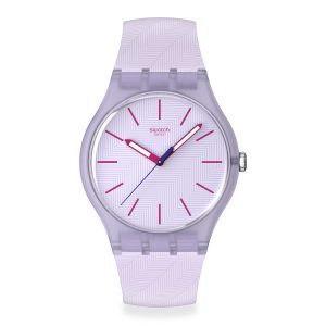 Reloj Swatch Unisex Lavendaze. Silicona Morado SO29V101