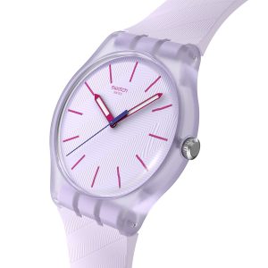 Reloj Swatch Unisex Lavendaze. Silicona Morado SO29V101