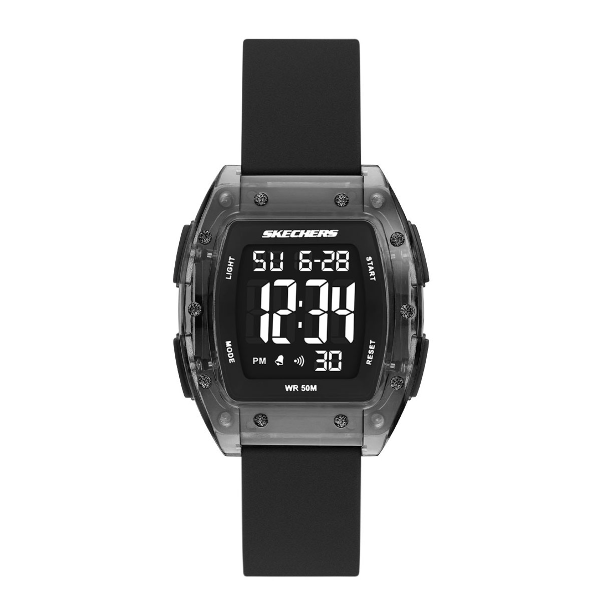 Reloj Skechers Mujer Sawtelle. Silicona Negro SR6322