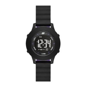 Reloj Skechers Mujer Rosencrans. Silicona Negro SR6330