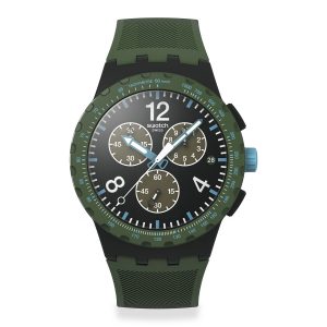 Reloj Swatch Unisex Olive Rush. Silicona Verde SUSB421