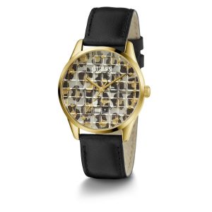 Reloj Guess Mujer Clearly G Block. Cuero Negro GW0481L1