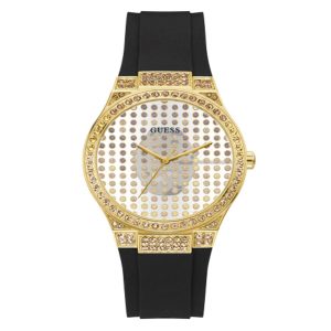 Reloj Guess Mujer Radiance. Silicona Negro GW0482L1