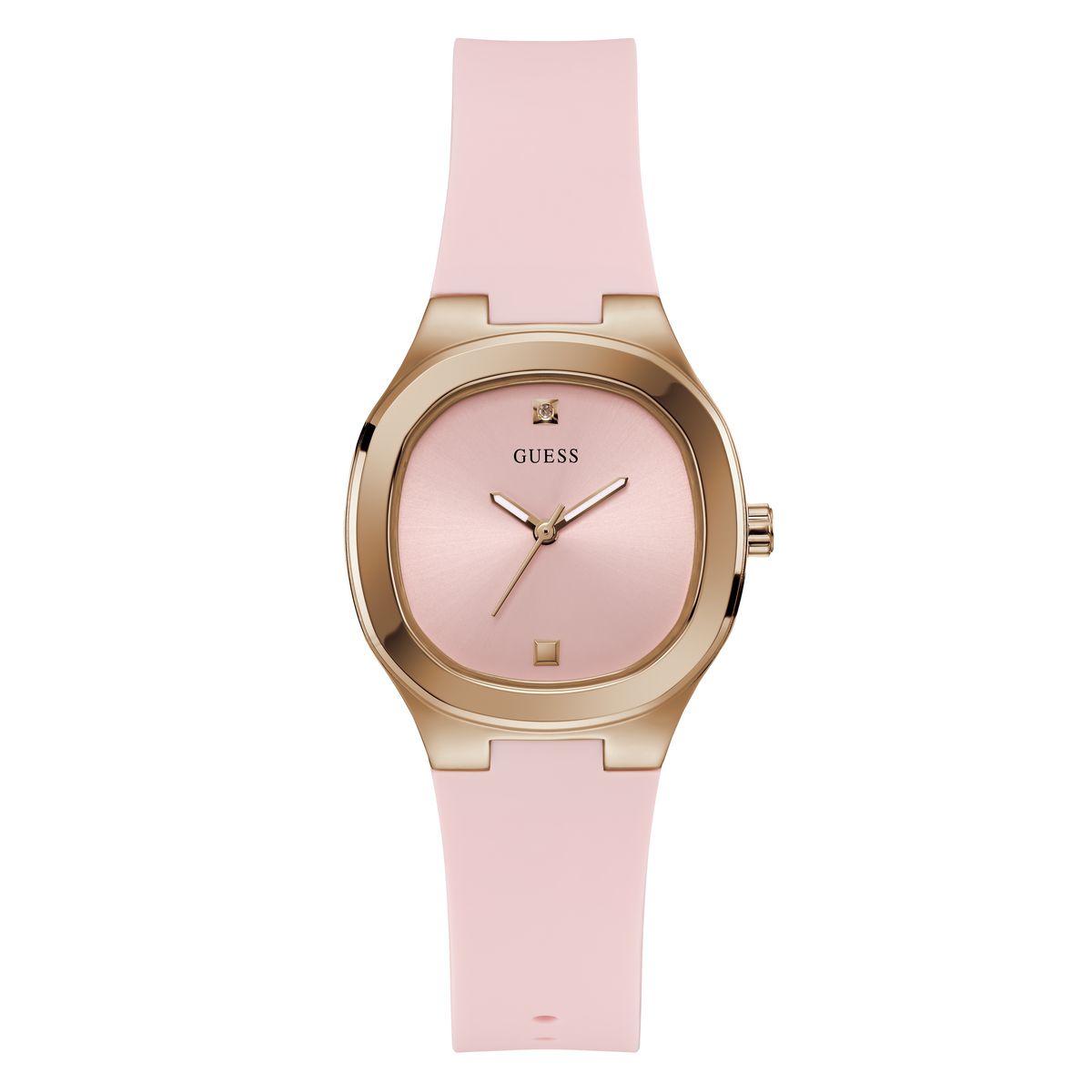 Reloj Guess Mujer Eve. Silicona Rosado GW0658L2