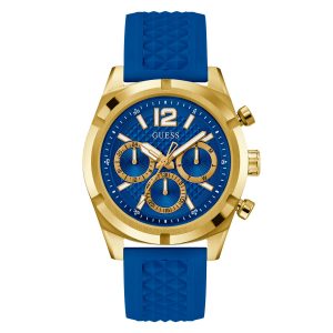 Reloj Guess Hombre Resistance. Silicona Azul GW0729G1