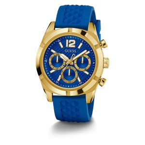 Reloj Guess Hombre Resistance. Silicona Azul GW0729G1