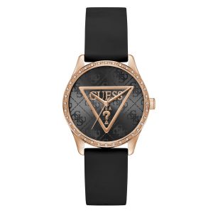 Reloj Guess Mujer Roxy. Silicona Negro GW0942L3