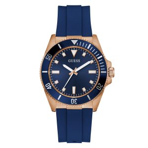 Reloj Guess Hombre Cliff. Silicona Azul GW0969G3